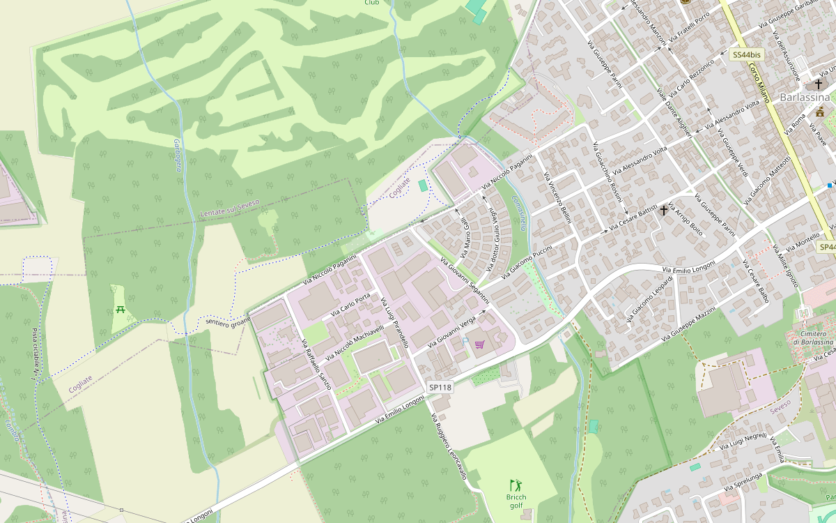 Mappa della zona di Pugilistica Brianza